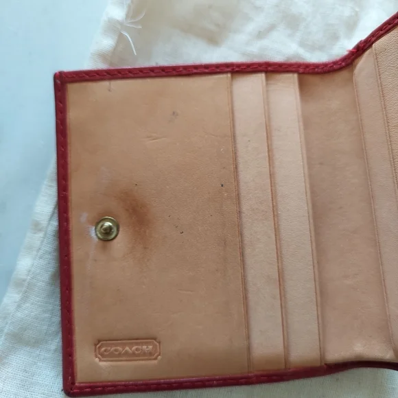 Coach Embossed Leather Wallet - Picture 4 of 10